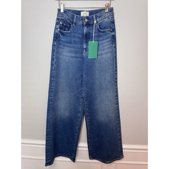 DL1961 Hepburn High Rise Wide Leg Jeans 32" Sz 26 In East Lake MSRP $219 NWT - Picture 2 of 16